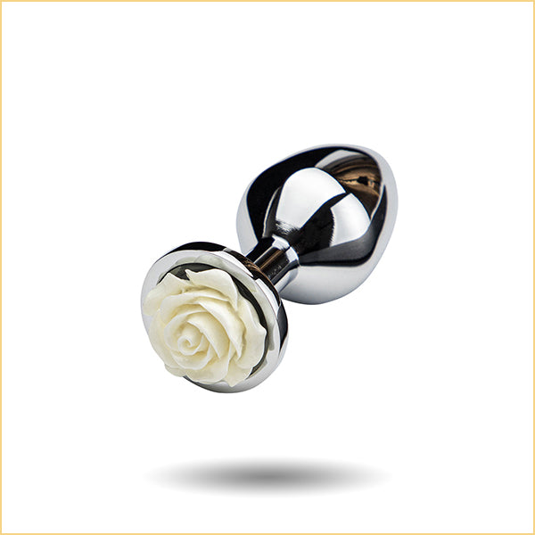 Rose Metal Butt Plug