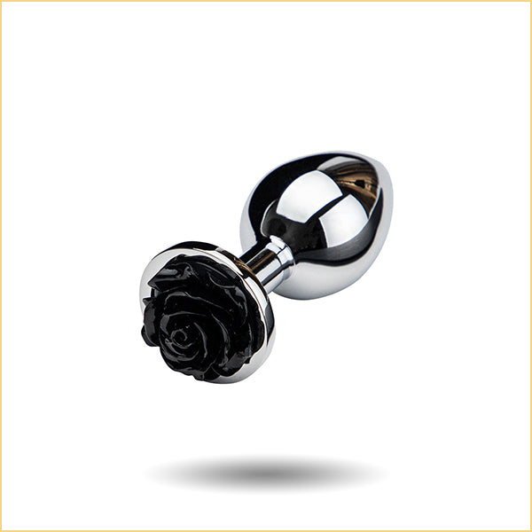 Rose Metal Butt Plug