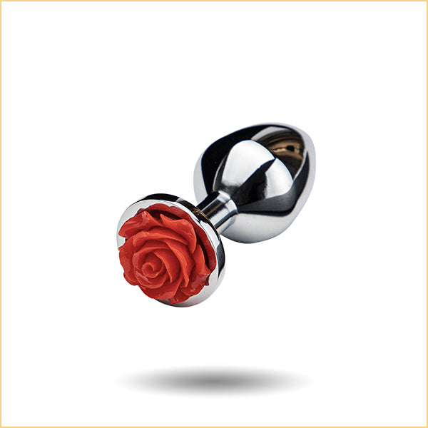 Rose Metal Butt Plug