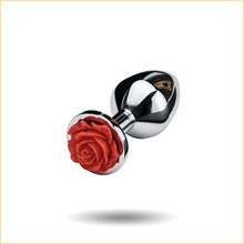 Load image into Gallery viewer, Rose Metal Butt Plug