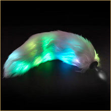 Load image into Gallery viewer, Glowing Fox Tail Silicone Butt Plug