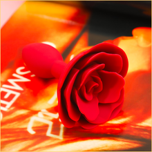 Load image into Gallery viewer, Rose-Shaped Silicone Butt Plug