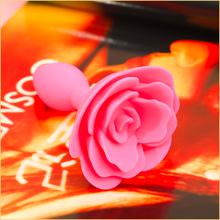 Load image into Gallery viewer, Rose-Shaped Silicone Butt Plug