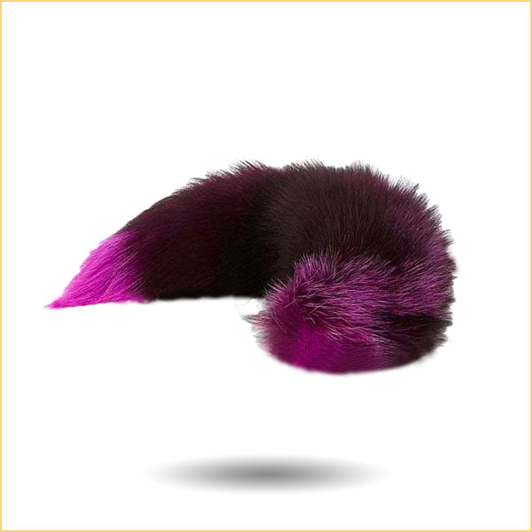 Stainless Steel Butt Plug with Fur Tail